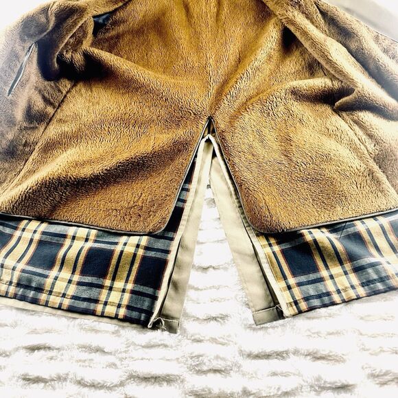 Trench Coat -Towncraft Plus Penn-Prest Penneys Removable Fur Lined Mens 42L VTG - Picture 3 of 15